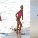 24-летняя американская модель и актриса Айрленд Болдуин (Ireland Baldwin) на пляже в Малибу