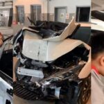 Китайские мастера починили новенький Nissan после серьезного удара