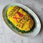 Праздничный салат с курицей «Пасхальное яйцо»