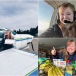 Девушка, которая живет в отдаленной деревне на Аляске, час летит на самолете за продуктами